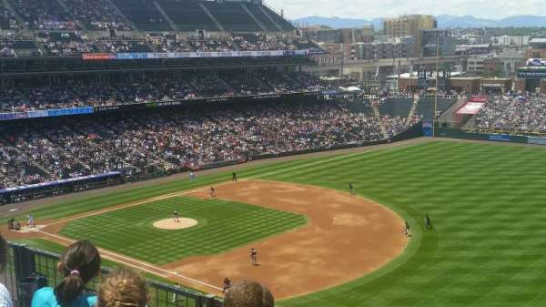 Coors Field, section: L317, row: 3, seat: 8