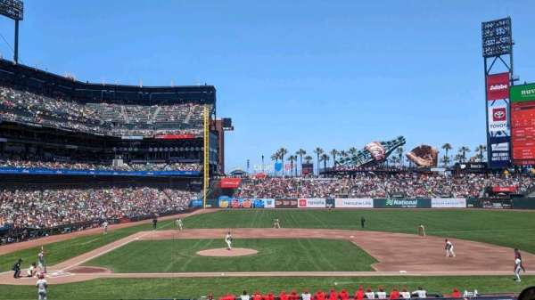 Oracle Park, section: 109, row: 34, seat: 3