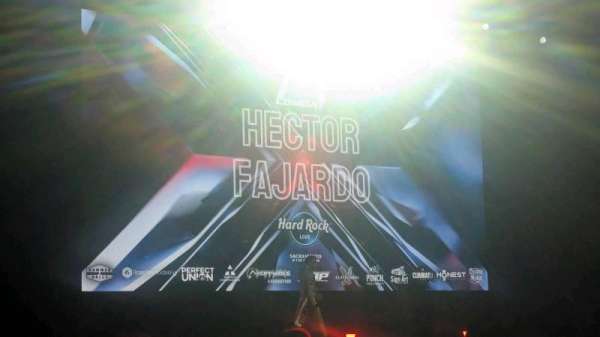 Hard Rock Live Sacramento, section: 103, row: F, seat: 20