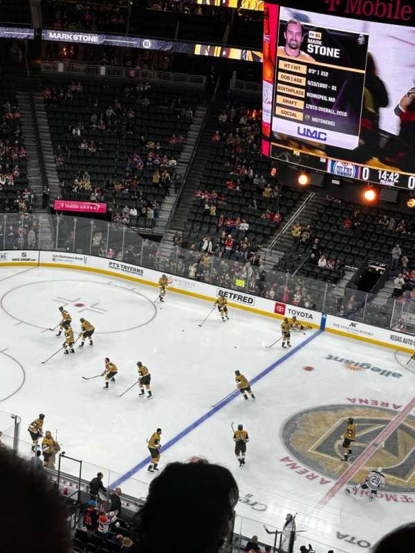 T-Mobile Arena, section: 206, row: L, seat: 15
