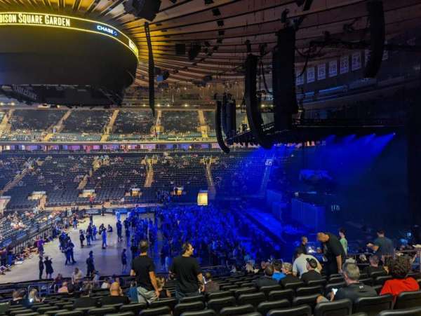 Madison Square Garden, section: 108, row: 20, seat: 10