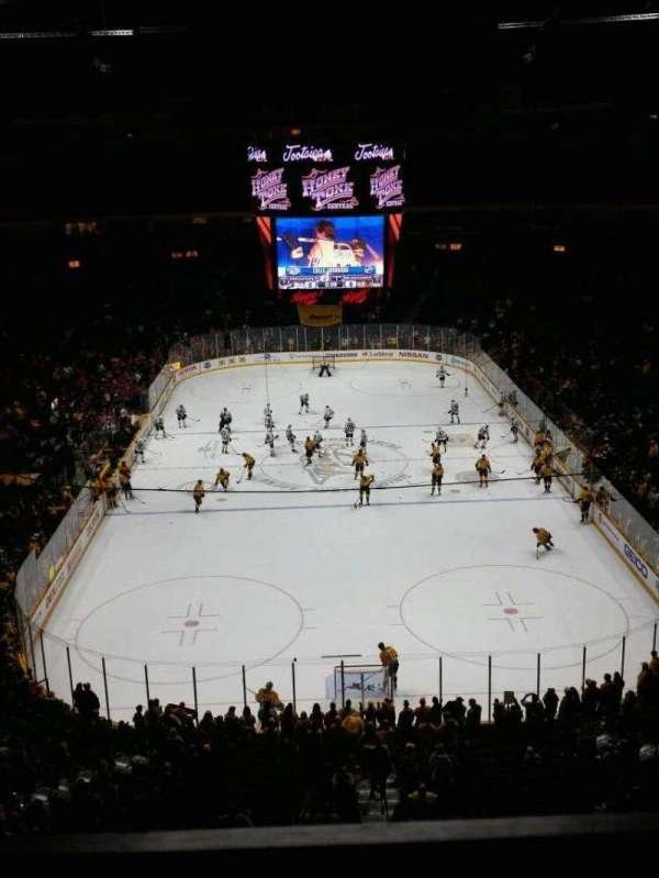 Bridgestone Arena, section: 301, row: A, seat: 16