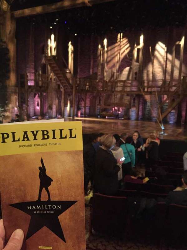 Richard Rodgers Theatre, section: Orchestra R, row: M, seat: 8