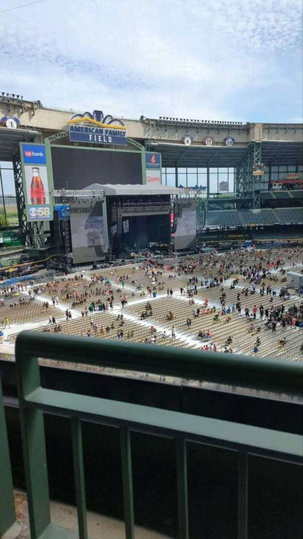 American Family Field, section: 344, row: 1, seat: 5 & 6