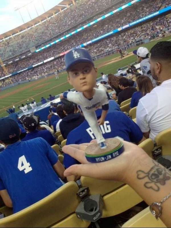 Dodger Stadium, section: 21FD, row: M, seat: 4