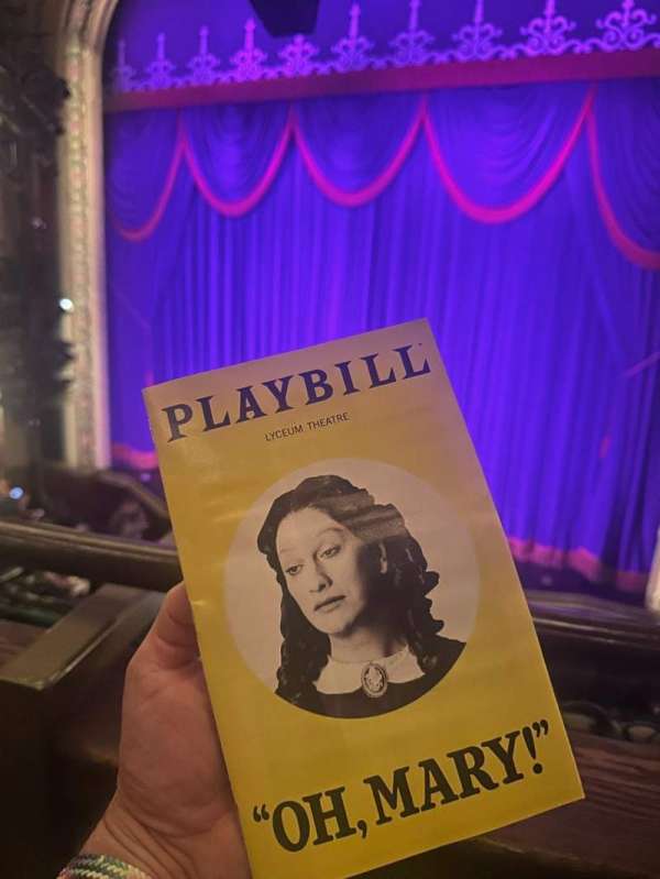 Lyceum Theatre, Broadway, section: Mezzanine R, row: A, seat: 4