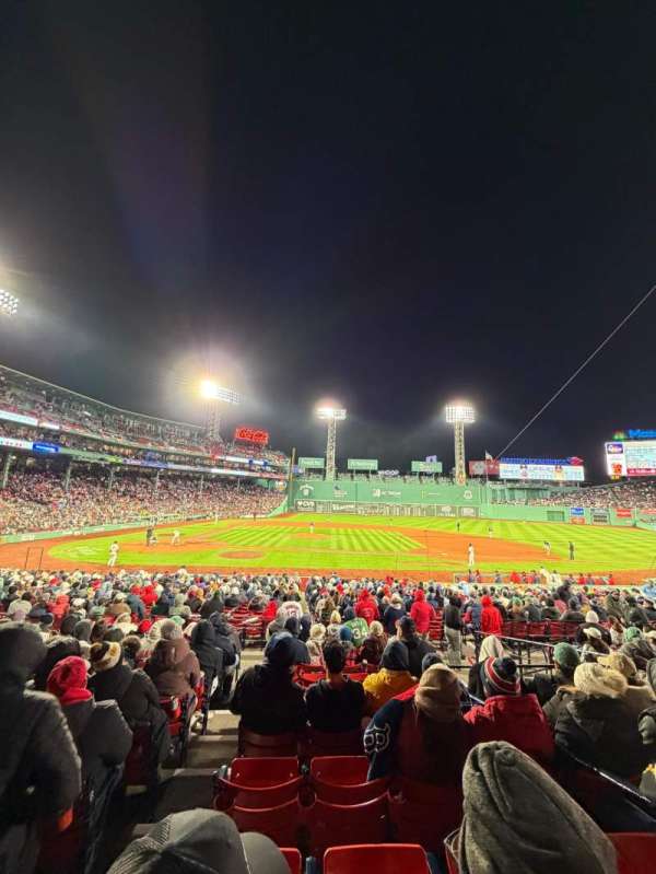 Fenway Park, section: Loge Box 117, row: KK, seat: 4
