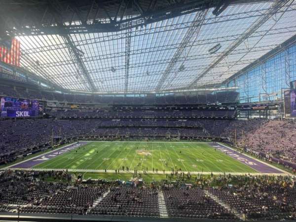U.S. Bank Stadium, section: C3, row: 3, seat: 5