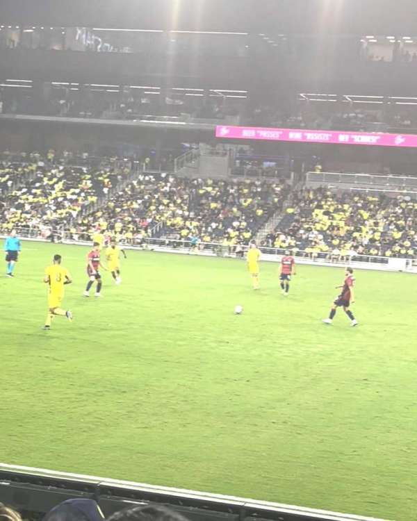 Geodis Park, section: 119, row: F, seat: 8