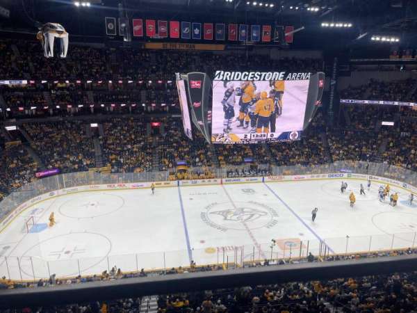 Bridgestone Arena, section: 309, row: A, seat: 4