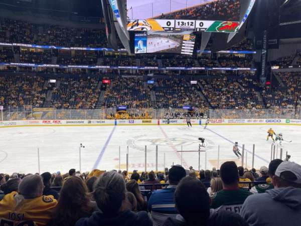 Bridgestone Arena, section: 105, row: F, seat: 8
