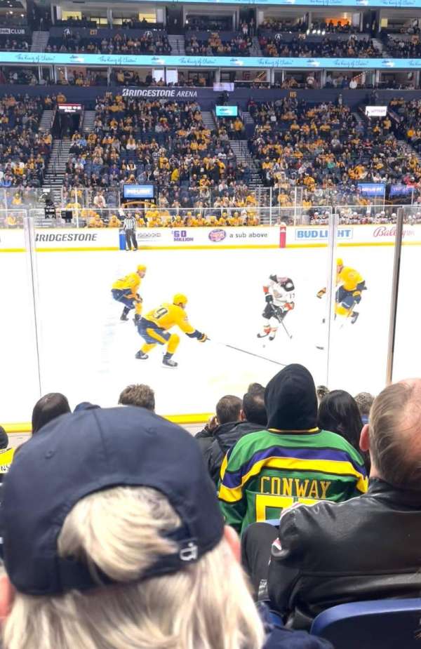 Bridgestone Arena, section: 105, row: GG