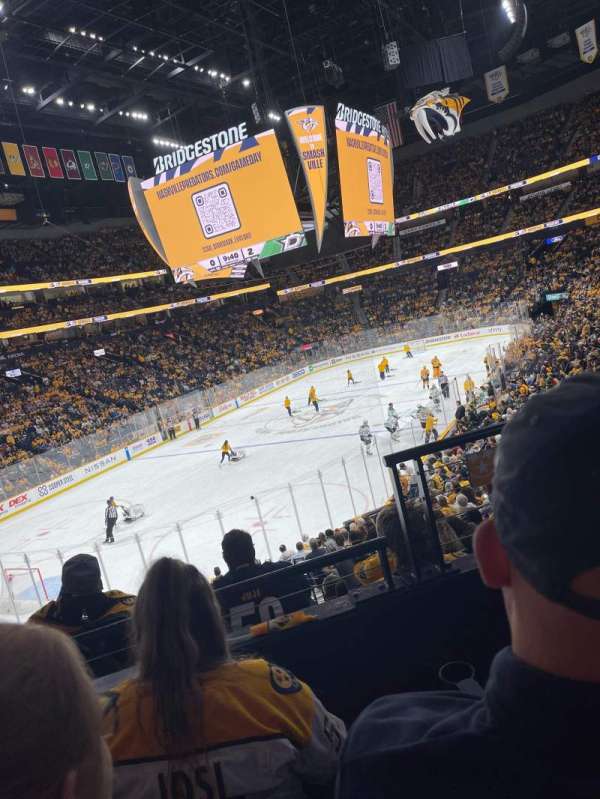 Bridgestone Arena, section: 112, row: H, seat: 2