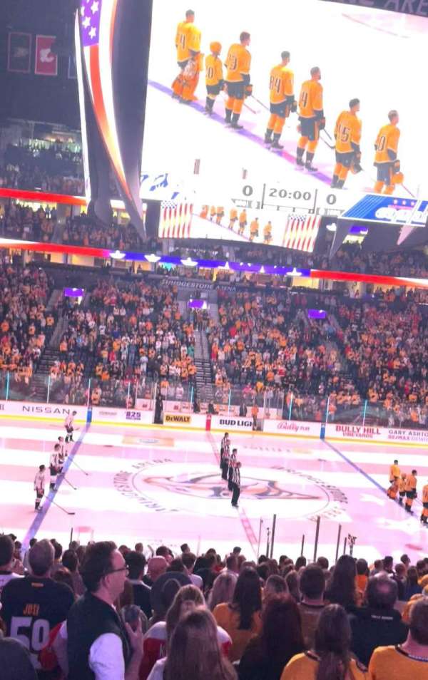 Bridgestone Arena, section: 115, row: J, seat: 5