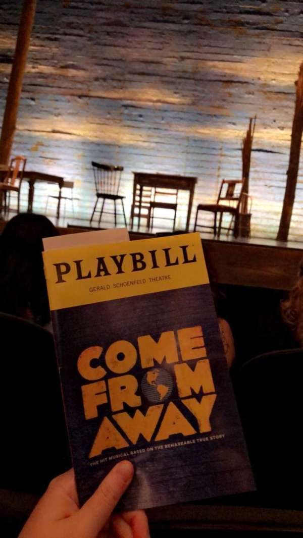 Gerald Schoenfeld Theatre, section: Orchestra C, row: B, seat: 108