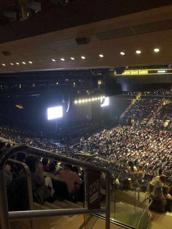 Madison Square Garden, section: 226, row: 13, seat: 1