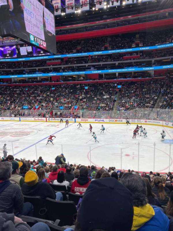 Little Caesars Arena, section: 106, row: 16, seat: 13