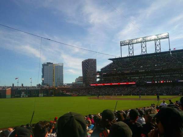 Oracle Park, section: 131, row: 14, seat: 9