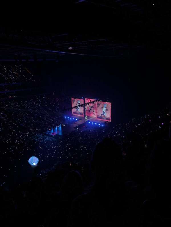 The O2, London, section: 417, row: P, seat: 838