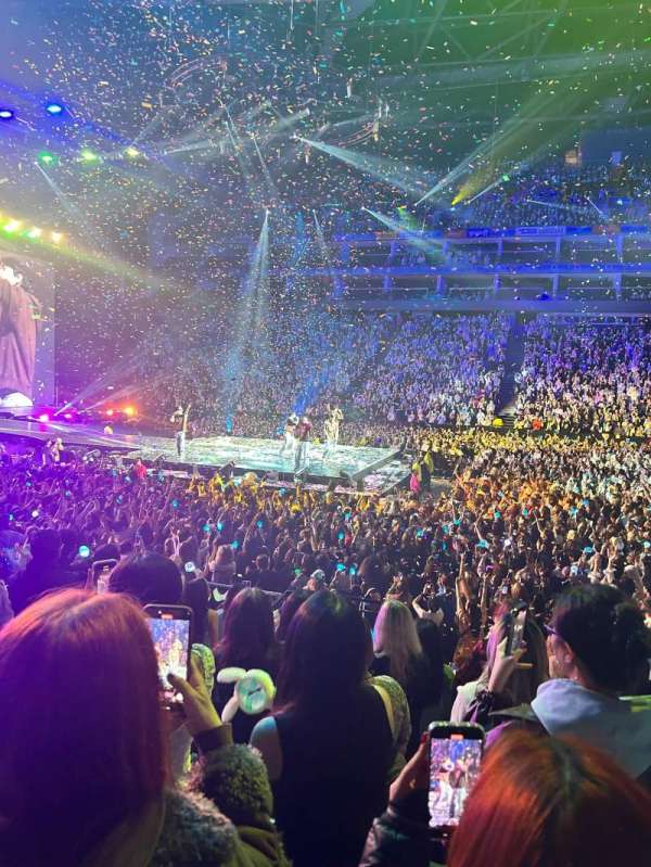 The O2, London, section: 102, row: K, seat: 72