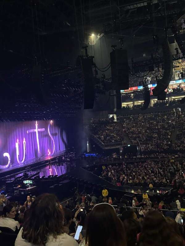 The O2, London, section: 101, row: X, seat: 43