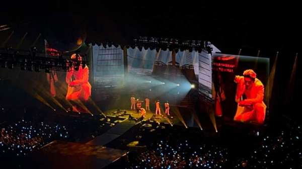 The O2, London, section: 416, row: T, seat: 817