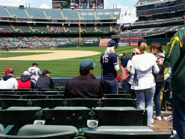 Oakland Coliseum, section: 109, row: 9, seat: 1