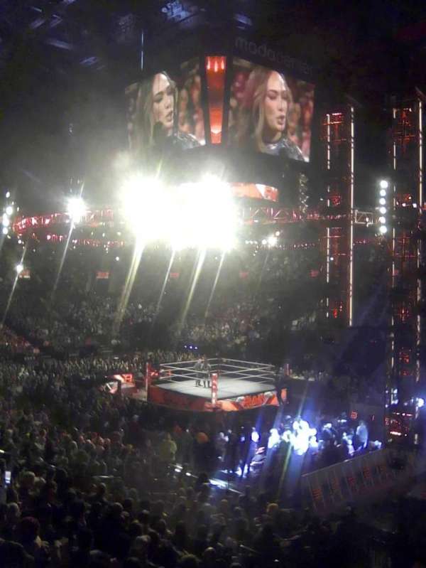 Moda Center, section: 110, row: RWC, seat: 3