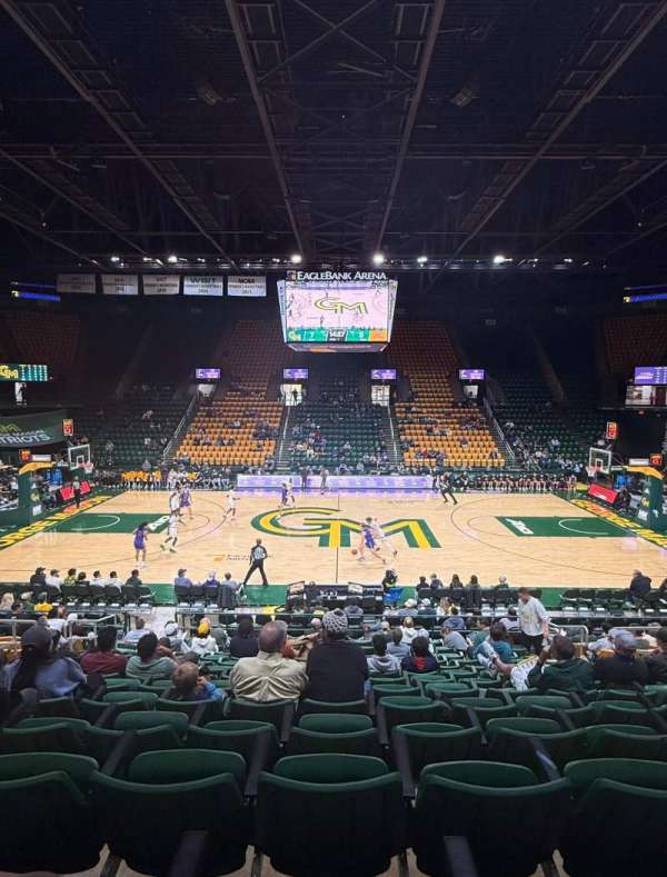 EagleBank Arena, section: 116, row: G, seat: 4
