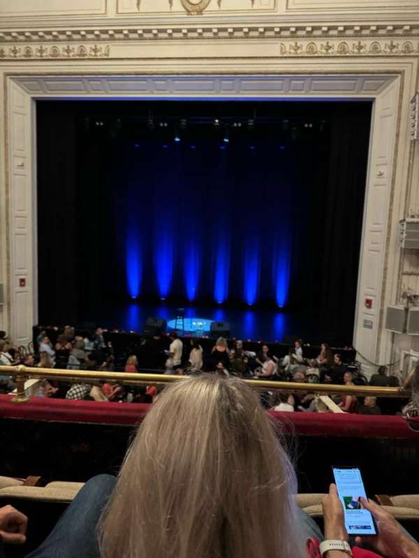 Wilbur Theatre, section: Mezzanine C, row: C, seat: 103
