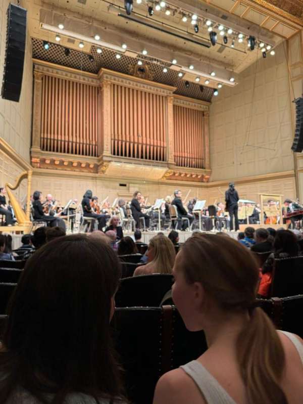 Symphony Hall, Boston, section: Orchestra L, row: L, seat: 31