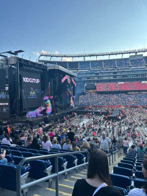 Gillette Stadium, section: 111, row: 29, seat: 22