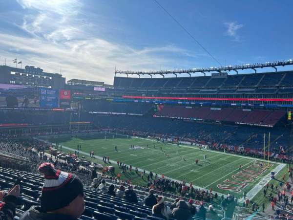 Gillette Stadium, section: 205, row: 20, seat: 3