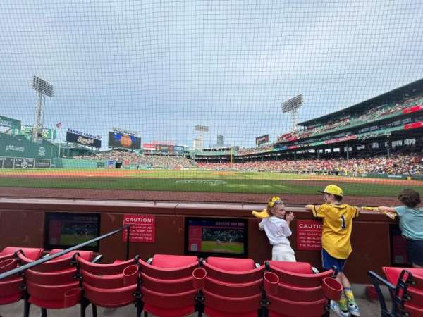 Fenway Park, section: Field Box 59, row: AAA, seat: 2