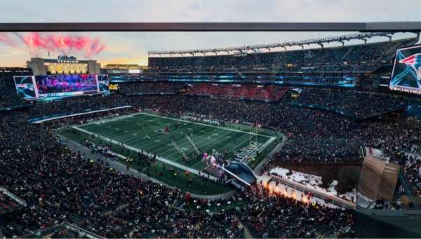Gillette Stadium, section: 303, row: 1, seat: 2