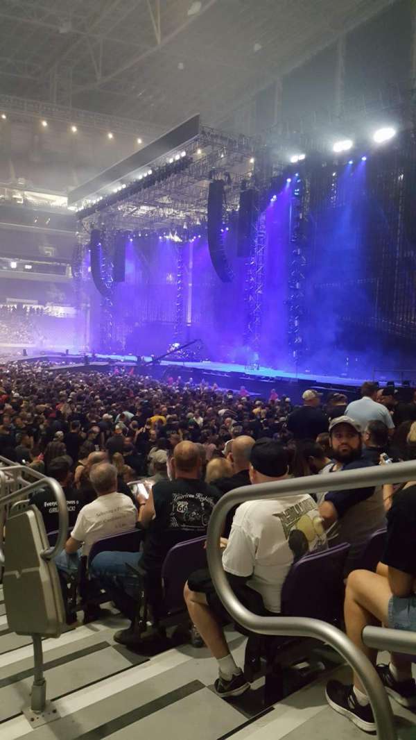 U.S. Bank Stadium, section: V2, row: 6, seat: 1