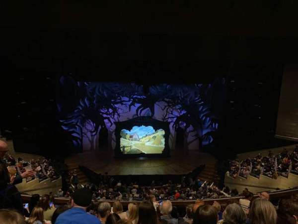 The Olivier Theatre at the National Theatre, section: Circle, row: G, seat: 44
