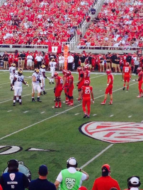 Rice-Eccles Stadium, section: W10, row: 8, seat: 12