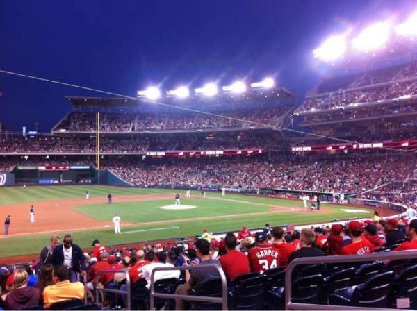 Nationals Park, section: 114, row: HH, seat: 3