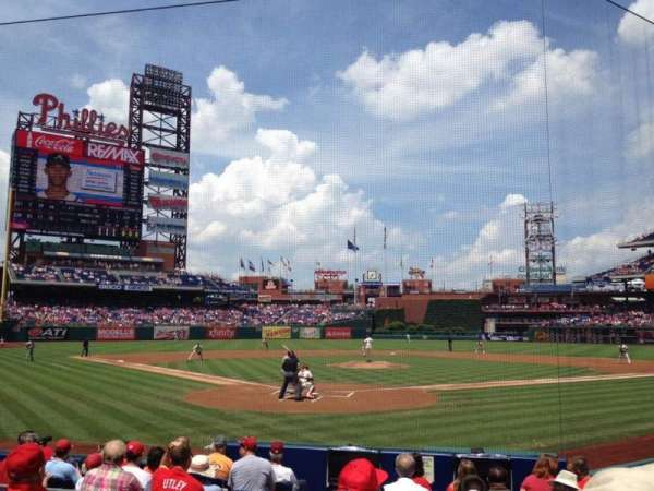 Citizens Bank Park, section: Diamond Club E, row: 11, seat: 12