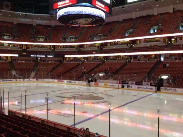 Honda Center, section: 220, row: K, seat: 8