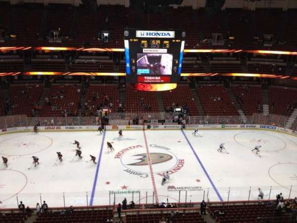 Honda Center, section: 434, row: H, seat: 4