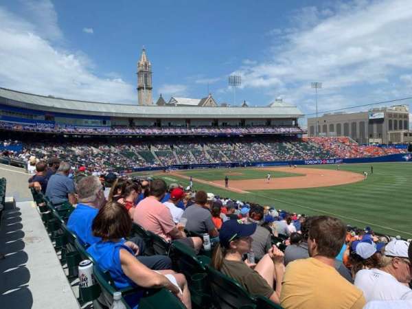 Sahlen Field, section: 122, row: X, seat: 1