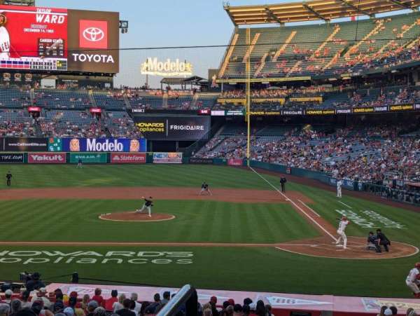 Angel Stadium, section: 212, row: a, seat: 18