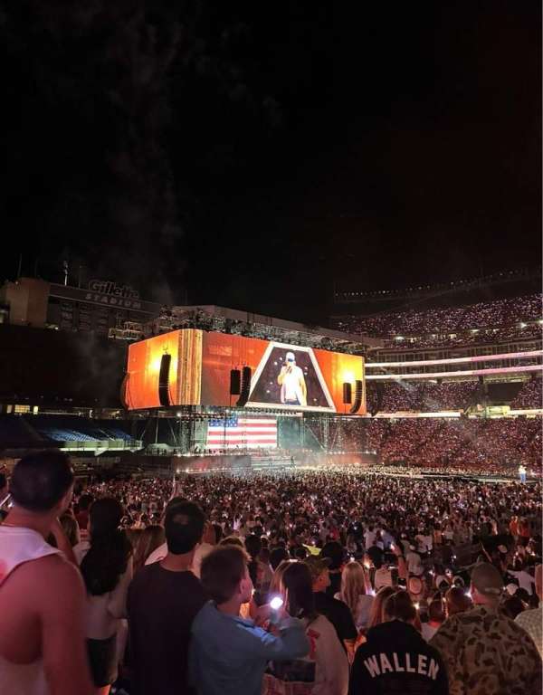 Gillette Stadium, section: 108, row: 13, seat: 19