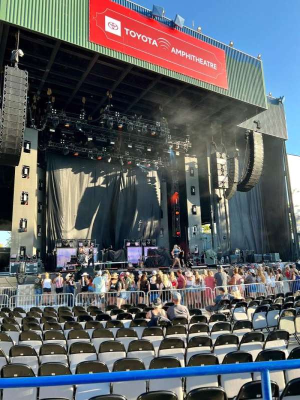 Toyota Amphitheatre, section: 104, row: 2, seat: 12