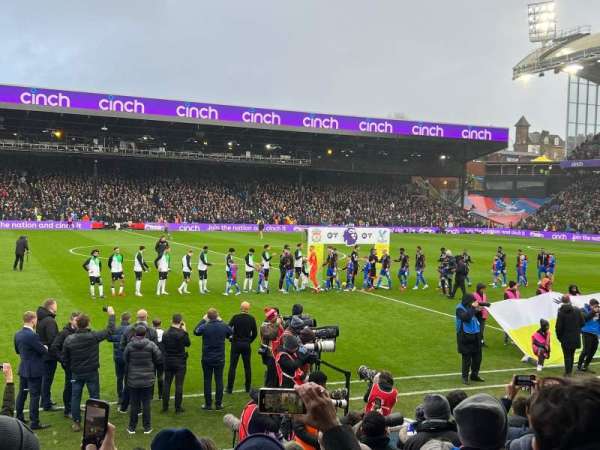 Selhurst Park, section: Main-E, row: 11, seat: 96