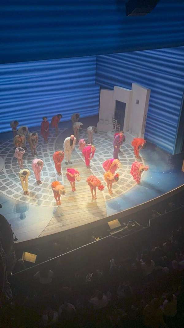 Novello Theatre, section: Grand circle, row: AA, seat: 15