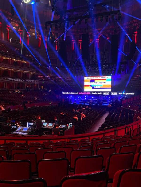 royal albert hall, section: Stalls L, row: 9, seat: 93