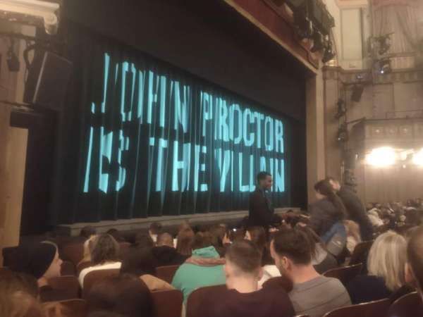 Booth Theatre, section: Orchestra L, row: F, seat: 11